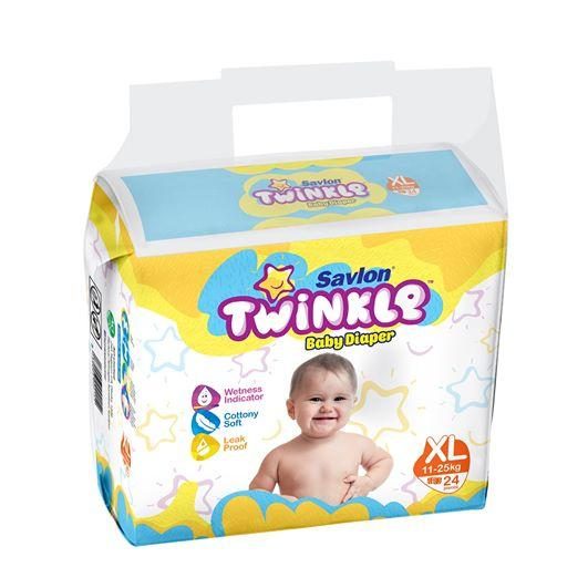 Savlon Twinkle Baby Diaper (6-11kg/40pcs) [Get 1 Savlon Twinkle Baby Diaper