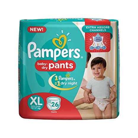 Pampers Baby Dry Pants (XL, 12-17kg, 26pcs)