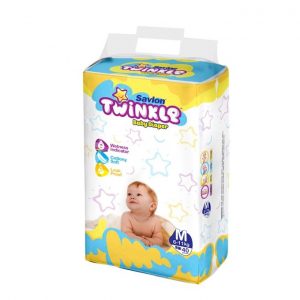 Savlon Twinkle Baby Diaper (Up to 8kg/44pcs) [Get 1 Savlon Twinkle Baby Dia