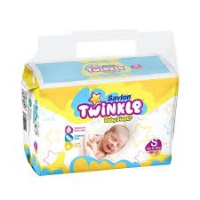 Savlon Twinkle Baby Diaper (Small/Up to 8kg/30pcs)