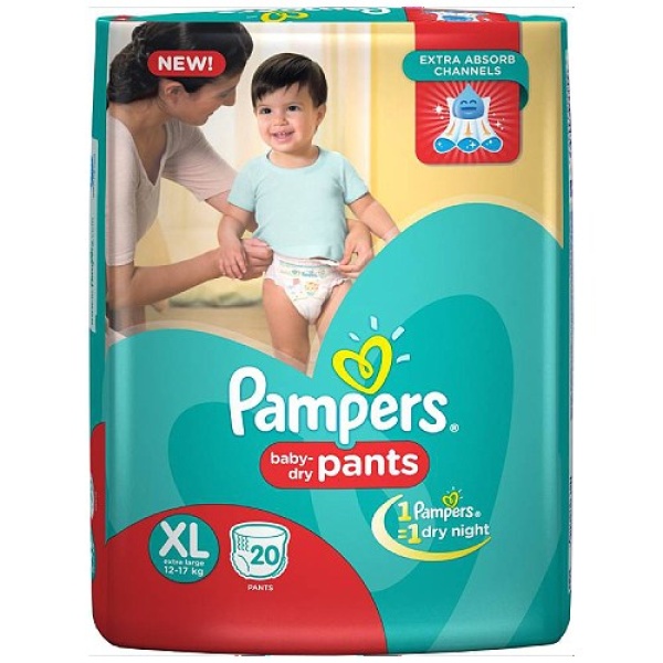 Pampers Baby Dry Pants (XL, 12-17kg, 20pcs)