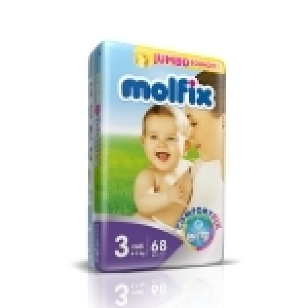 MOLFIX JUMBO ECO 3 MIDI 4-9KG 68PCS