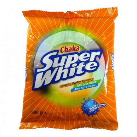 Chaka Super White Detergent Powder 500 gm