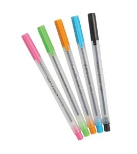 Good Luck Glory Refillable Pen Pack of 5 pcs, Blac ...
